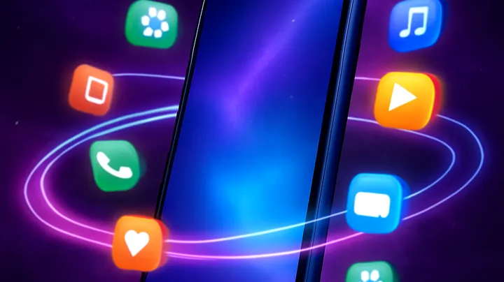 2777 COM - Sleek smartphone floating in space 2777 COM Sleek smartphone floating in space